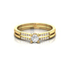 Diamond 0.31 CT Dainty Engagement Ring