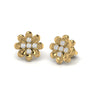Diamond 0.35 CT Floral stud Earrings