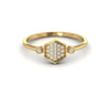 Cluster Round Diamond Dainty Ring