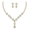 Diamond 10.73 CT Charm Necklace With Earrings