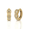 Round Diamond 0.27 CT Huggie Earrings