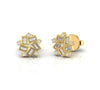 Baguette and Round Diamond 0.26 CT Stud Earrings