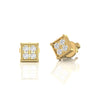 Diamond 0.28 CT Square Stud Earrings