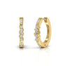 Diamond 0.22 CT Designer Hoop Earrings