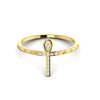 Cross Religious Diamond Dainty Ring