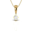 Solitaire Diamond 0.22 CT Charm Pendant