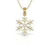 Baguette and Round 0.74 CT Diamond Designer Pendant