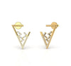 Diamond 0.39 CT Designer Stud Earrings