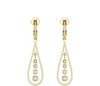 Round Diamond 0.84 CT Dangling Earrings
