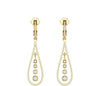 Round Diamond 0.84 CT Dangling Earrings