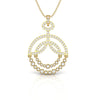 1.11 CT Diamond Designer Round Pendant