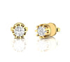 Diamond 0.45 CT Solitaire Stud Earrings