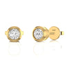 Bezel Set Diamond 0.44 CT Stud Earrings