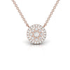 1.06 CT Diamond Dainty Round Pendant