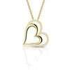 Heart Shape Designer Charm Diamond Pendant